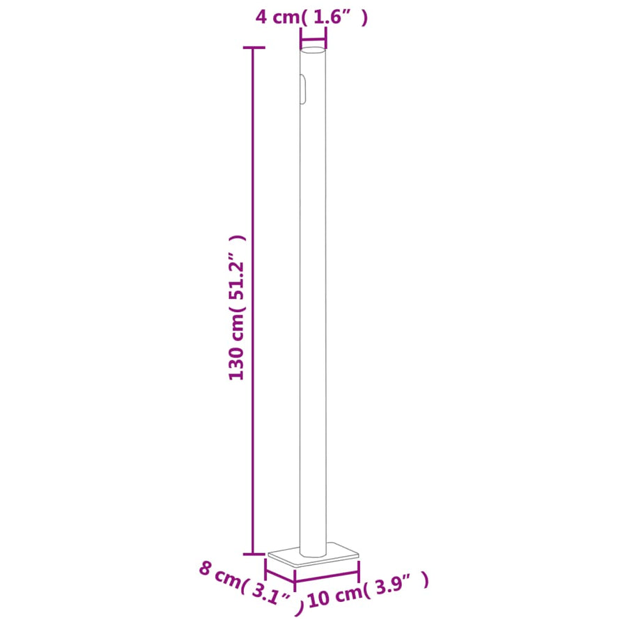 Windscherm Uittrekbaar Kleurig Crème 220 x 1000 cm