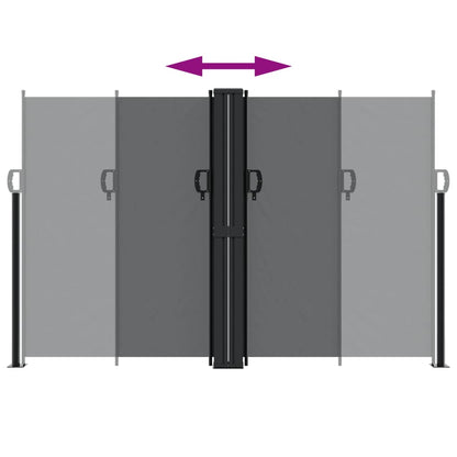 Windscherm Uittrekbaar Zwart 160 x 1200 cm