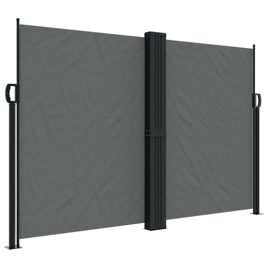 Windscherm uittrekbaar 160x1200 cm antracietkleurig 160 x 1200 cm
