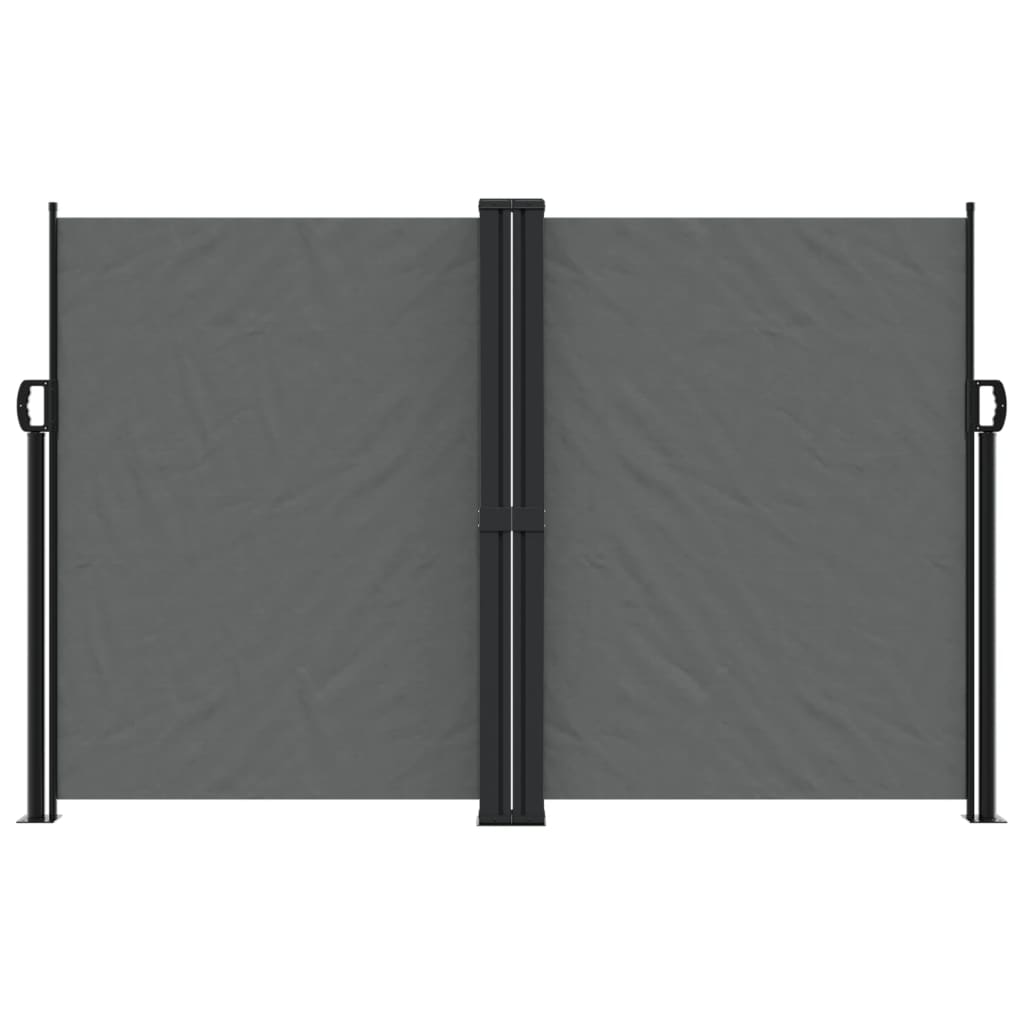 Windscherm uittrekbaar 160x1200 cm antracietkleurig 160 x 1200 cm