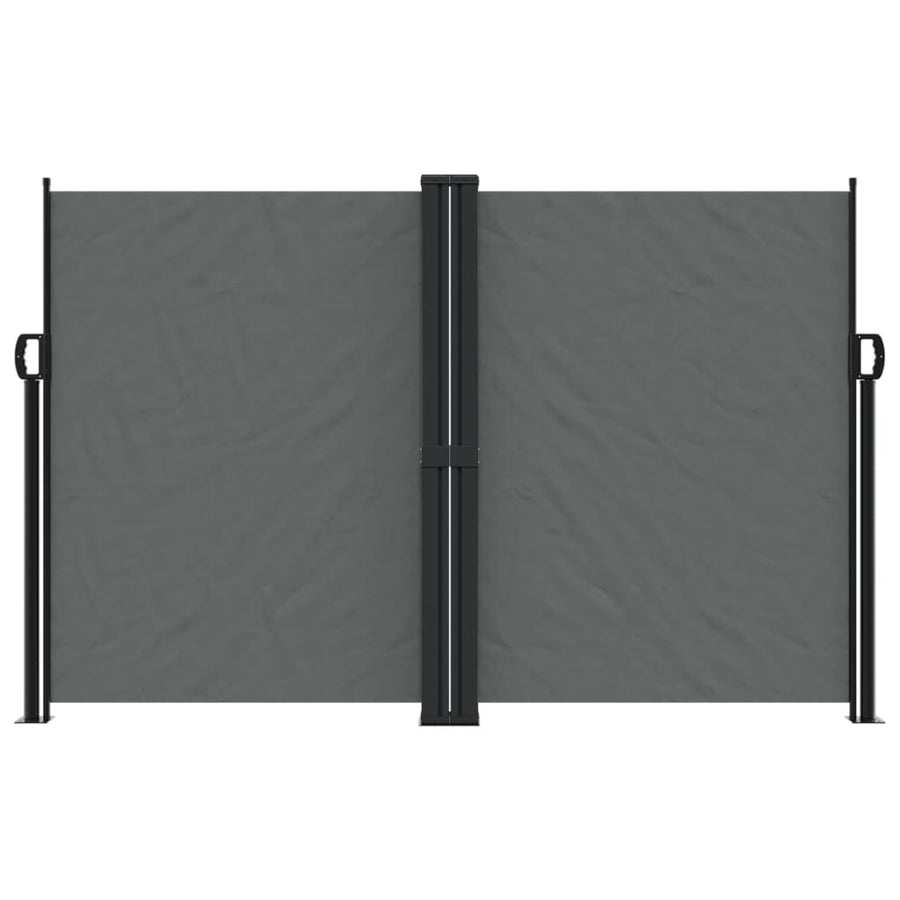 Windscherm uittrekbaar 160x1200 cm antracietkleurig 160 x 1200 cm