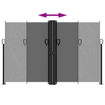 Windscherm uittrekbaar 160x1200 cm antracietkleurig 160 x 1200 cm