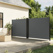 Windscherm uittrekbaar 160x1200 cm antraciet