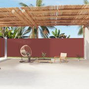 Retractable wind screen 200x1200 cm brown