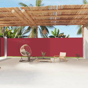 Retractable Windscreen 200x1200 cm Red