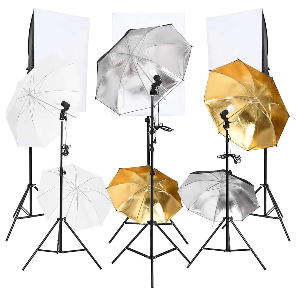 Fotostudioset Met Verlichtingsset En Softboxen 6