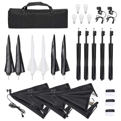 Fotostudioset Met Verlichtingsset En Softboxen 6