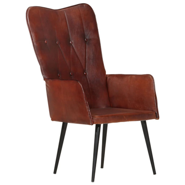 Fauteuil Echt Leer Bruin 1