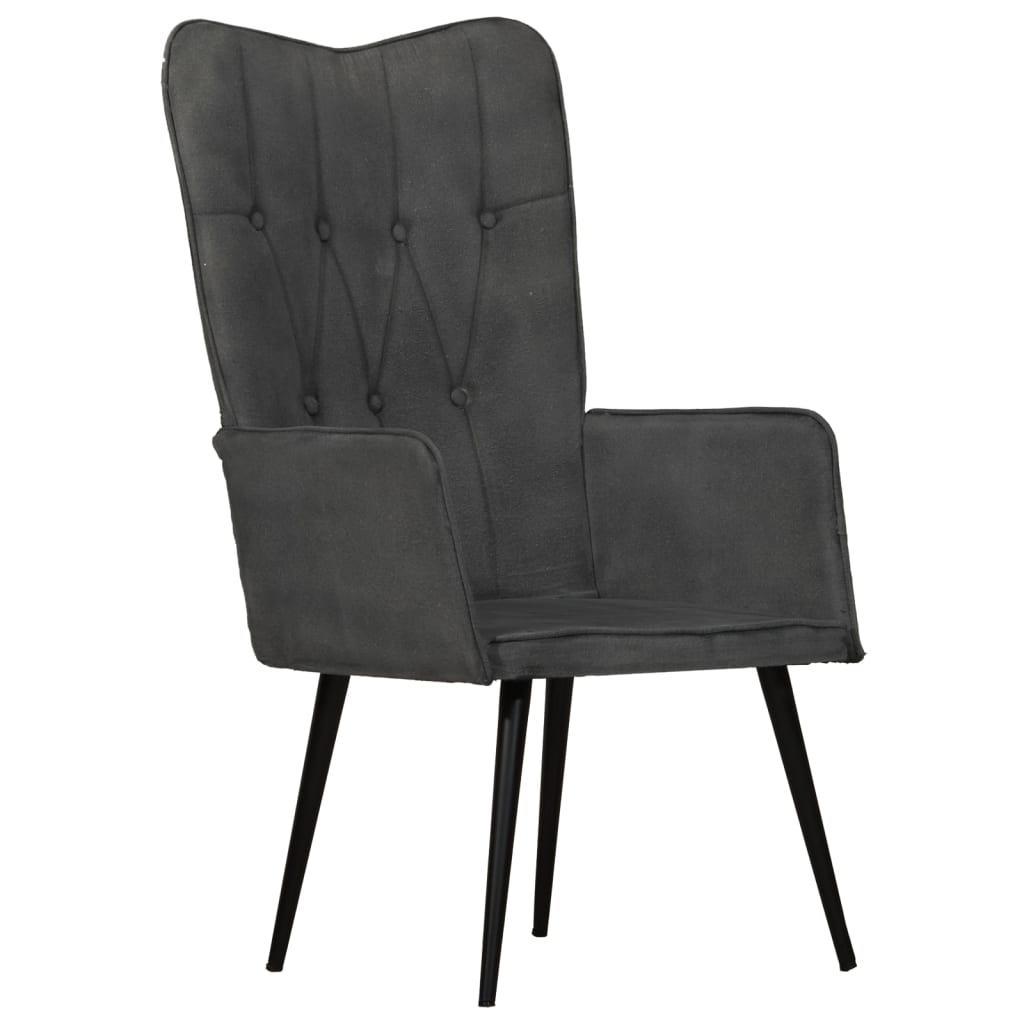 Fauteuil canvas zwart Zwart Canvas