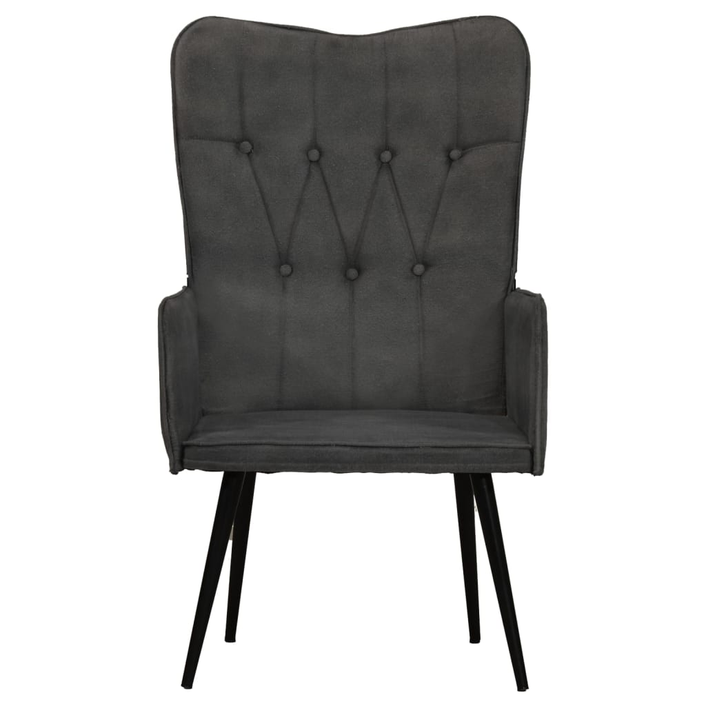 Fauteuil canvas zwart Zwart Canvas