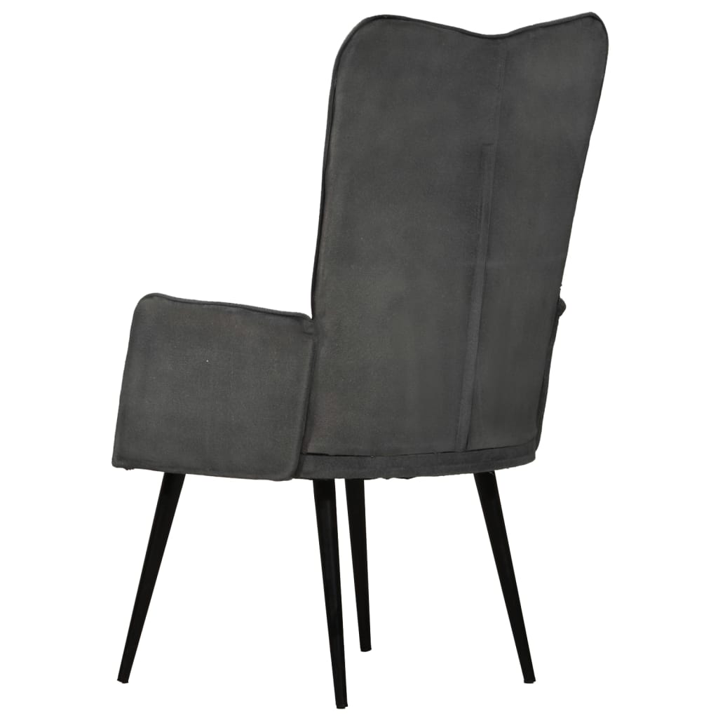 Fauteuil canvas zwart Zwart Canvas