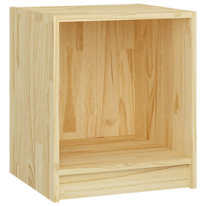 Nachtkastje 35,5X33,5X4,5 Cm Massief Grenenhout 1 Naturel