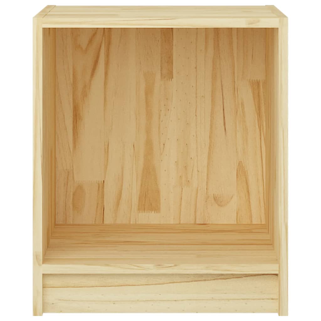 Nachtkastje 35,5X33,5X4,5 Cm Massief Grenenhout 1 Naturel