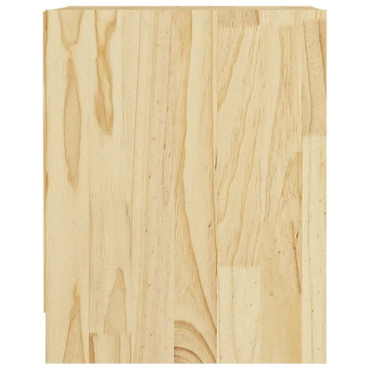 Nachtkastje 35,5X33,5X4,5 Cm Massief Grenenhout 1 Naturel