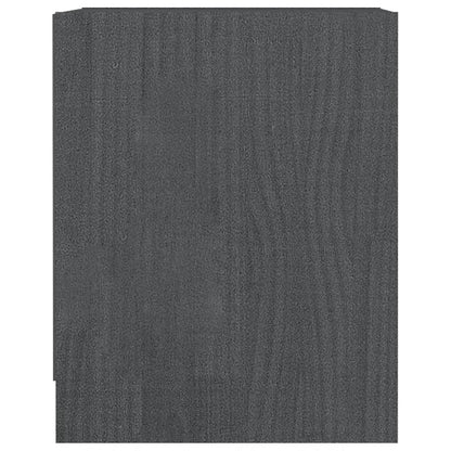 Nachtkastjes St 35,5X33,5X41,5 Cm Massief Grenenhout 2 Grijs