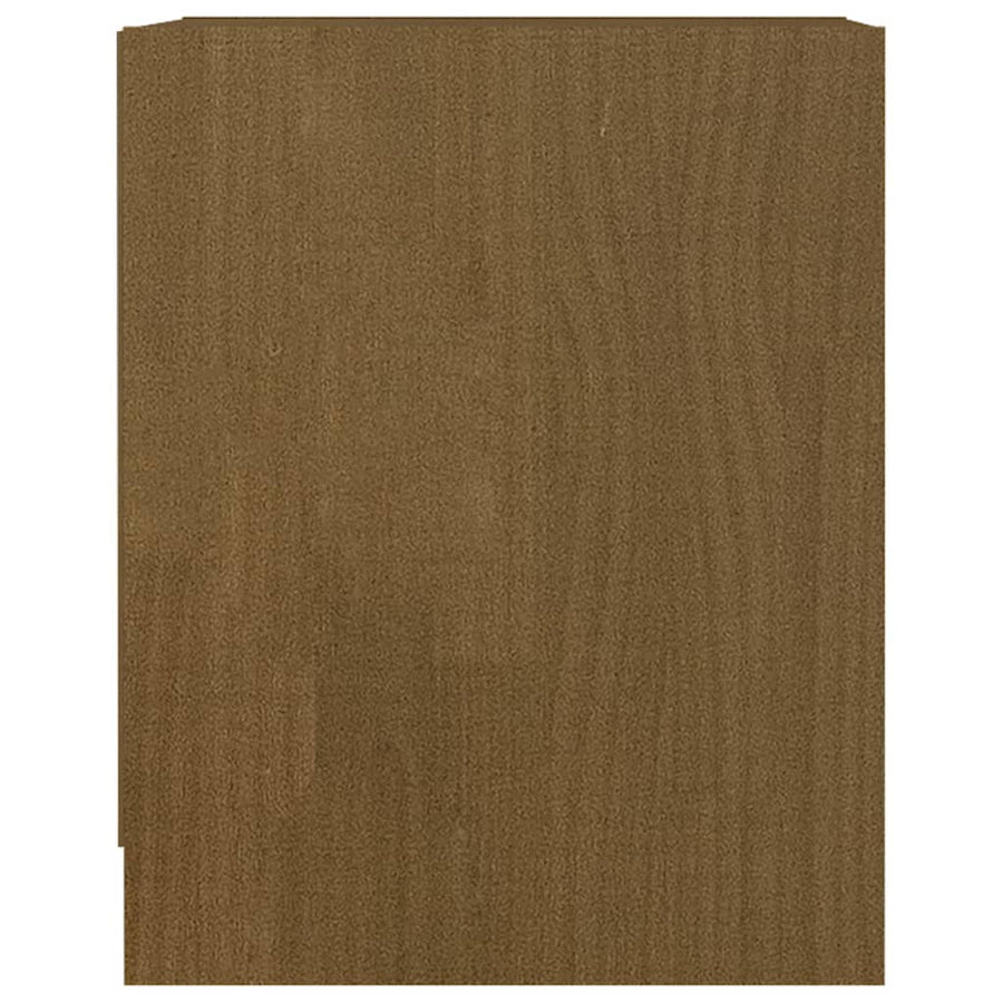 Nachtkastjes St 35,5X33,5X41,5 Cm Grenenhout 2 Honingbruin