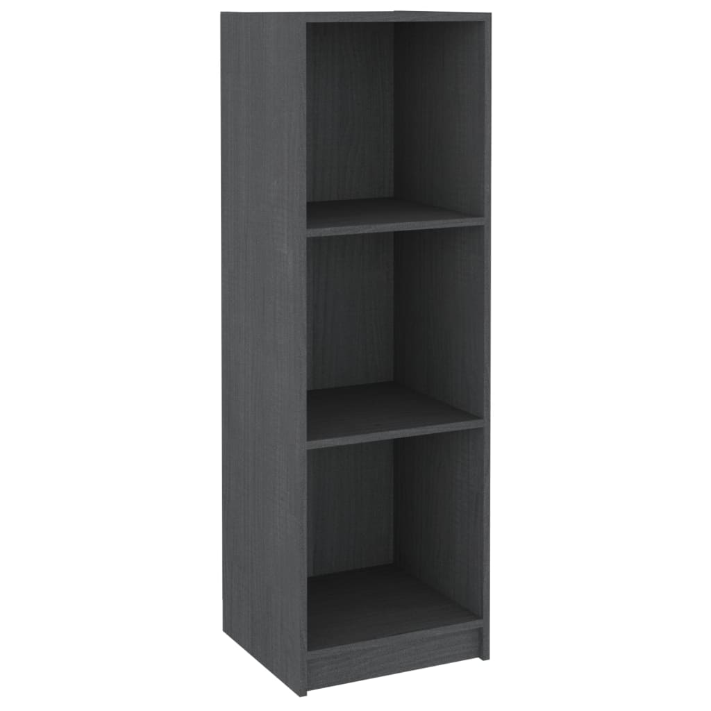 Boekenkast/Kamerscherm 36X33X0 Cm Massief Grenenhout Grijs