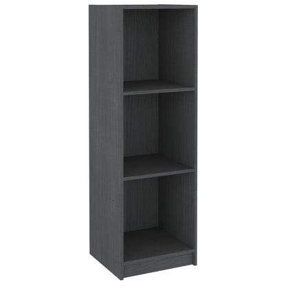 Boekenkast/Kamerscherm 36X33X0 Cm Massief Grenenhout Grijs