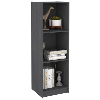 Boekenkast/Kamerscherm 36X33X0 Cm Massief Grenenhout Grijs