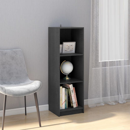 Boekenkast/Kamerscherm 36X33X0 Cm Massief Grenenhout Grijs