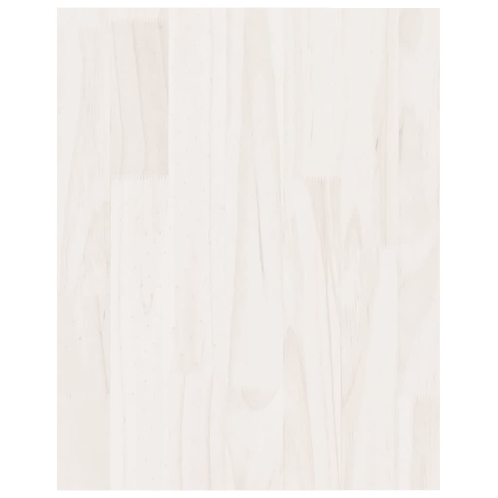 Tv-Meubel 70X33X42 Cm Massief Grenenhout Wit
