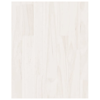 Tv-Meubel 70X33X42 Cm Massief Grenenhout Wit