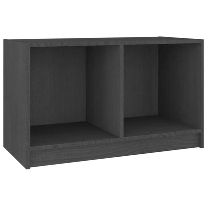 Tv-Meubel 70X33X42 Cm Massief Grenenhout Grijs