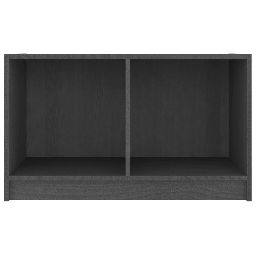 Tv-Meubel 70X33X42 Cm Massief Grenenhout Grijs
