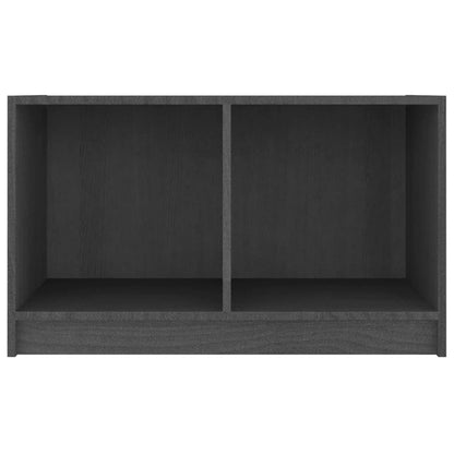Tv-Meubel 70X33X42 Cm Massief Grenenhout Grijs