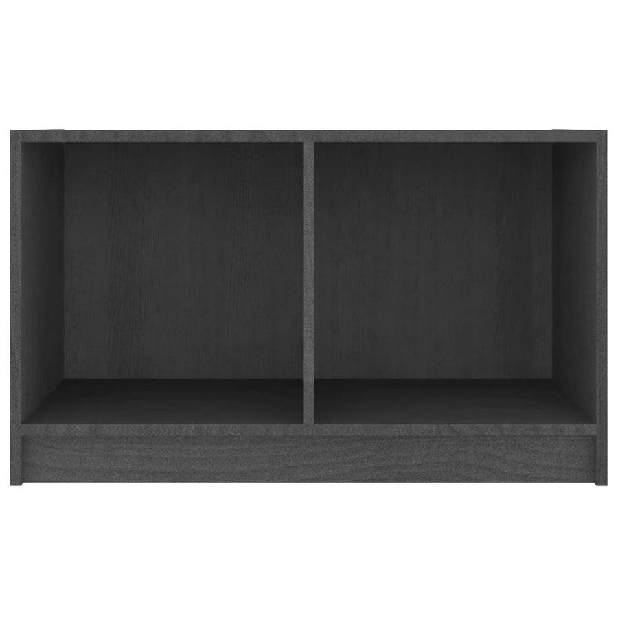 Tv-Meubel 70X33X42 Cm Massief Grenenhout Grijs
