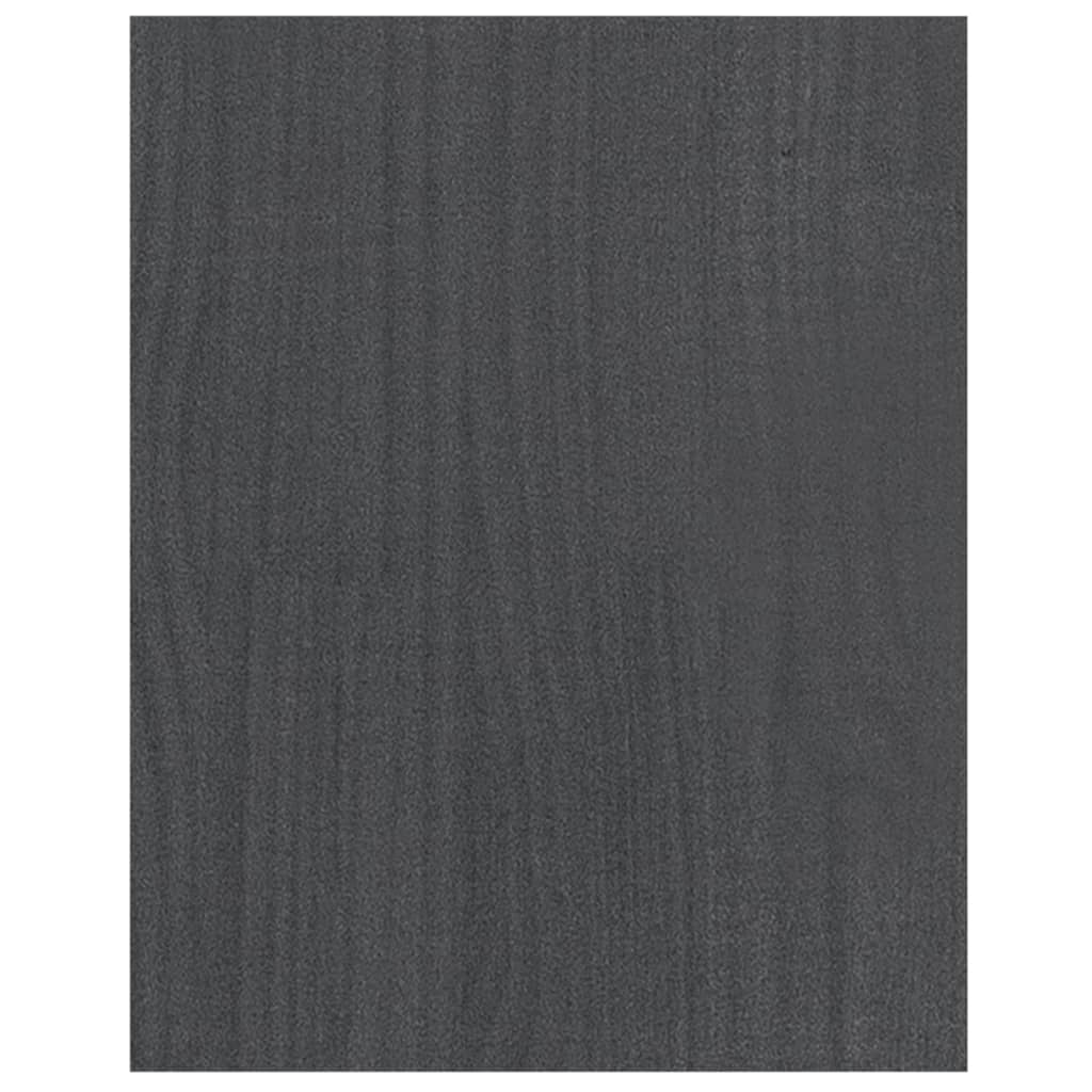 Tv-Meubel 70X33X42 Cm Massief Grenenhout Grijs