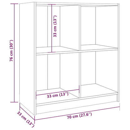 Dressoir 70X33X76 Cm Massief Grenenhout Naturel