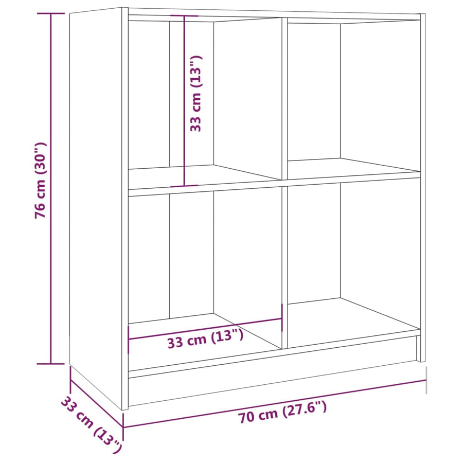 Dressoir 70X33X76 Cm Massief Grenenhout Naturel