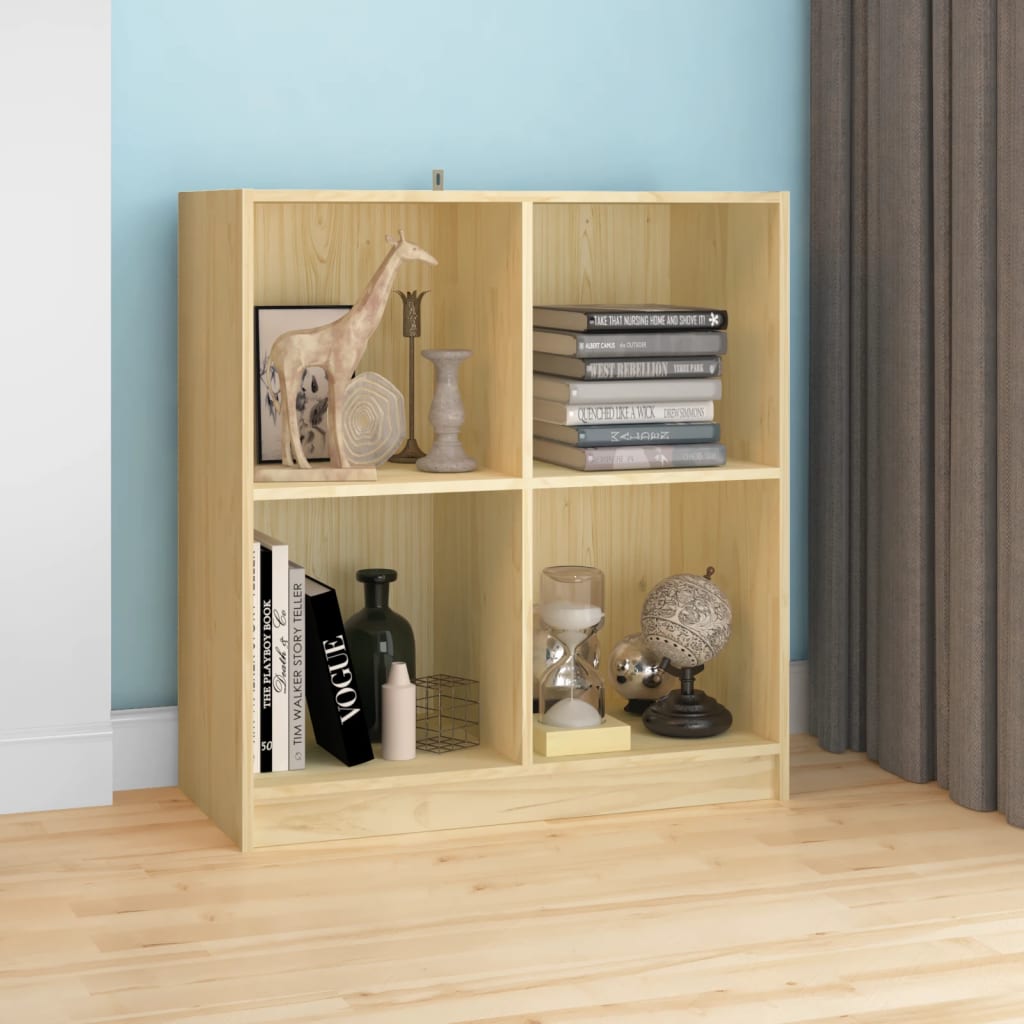 Dressoir 70X33X76 Cm Massief Grenenhout Naturel