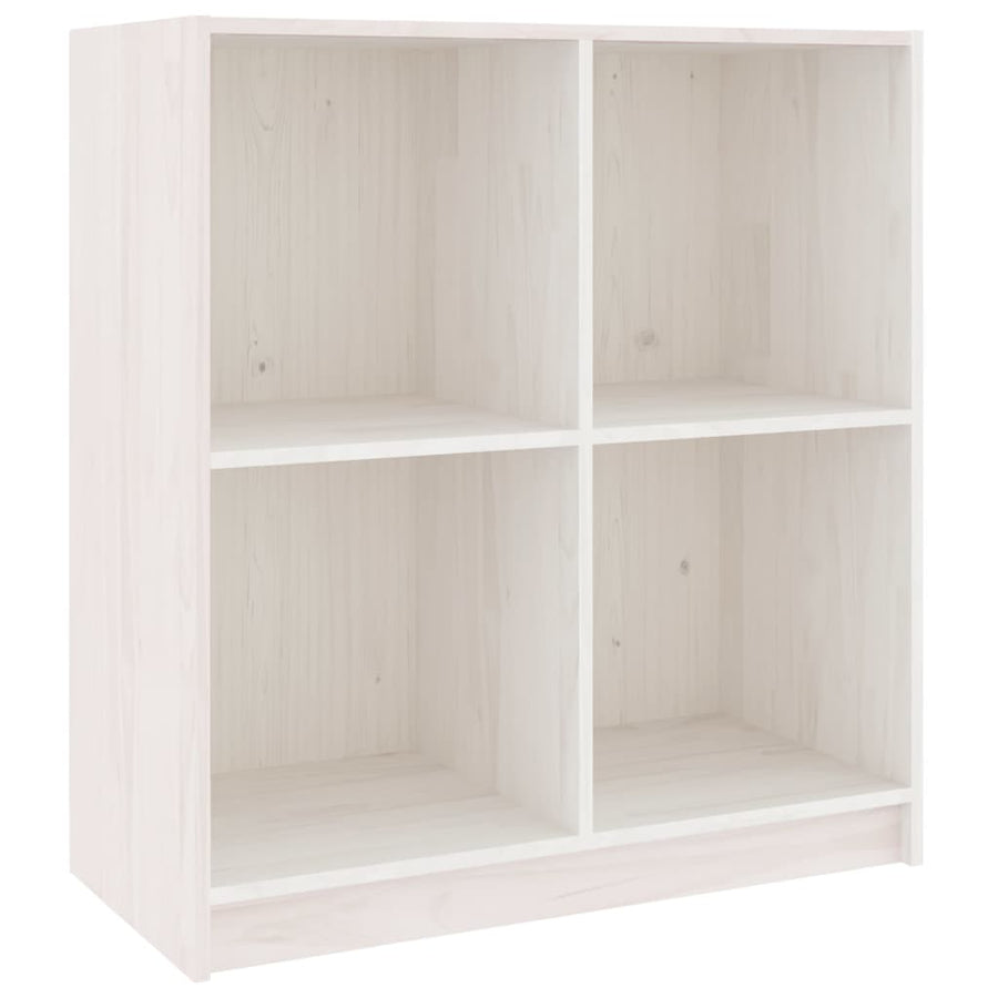 Dressoir 70X33X76 Cm Massief Grenenhout Wit