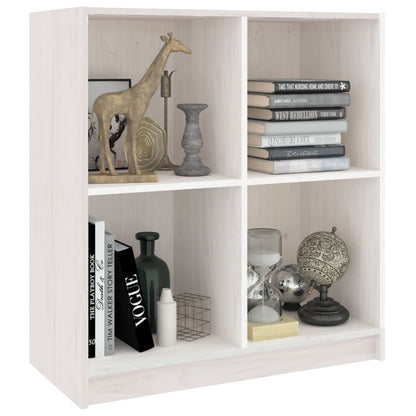 Dressoir 70X33X76 Cm Massief Grenenhout Wit