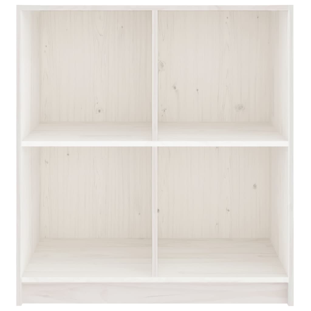 Dressoir 70X33X76 Cm Massief Grenenhout Wit