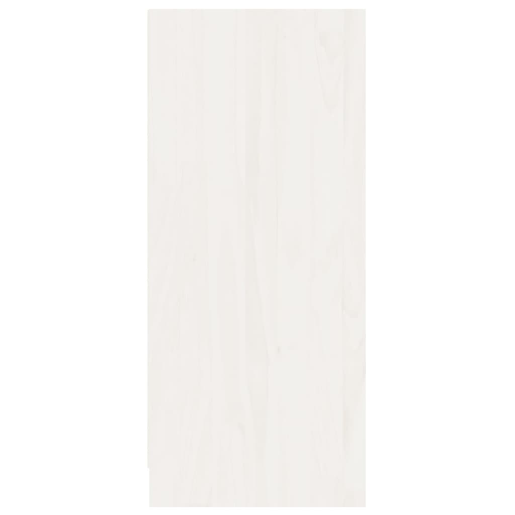 Dressoir 70X33X76 Cm Massief Grenenhout Wit