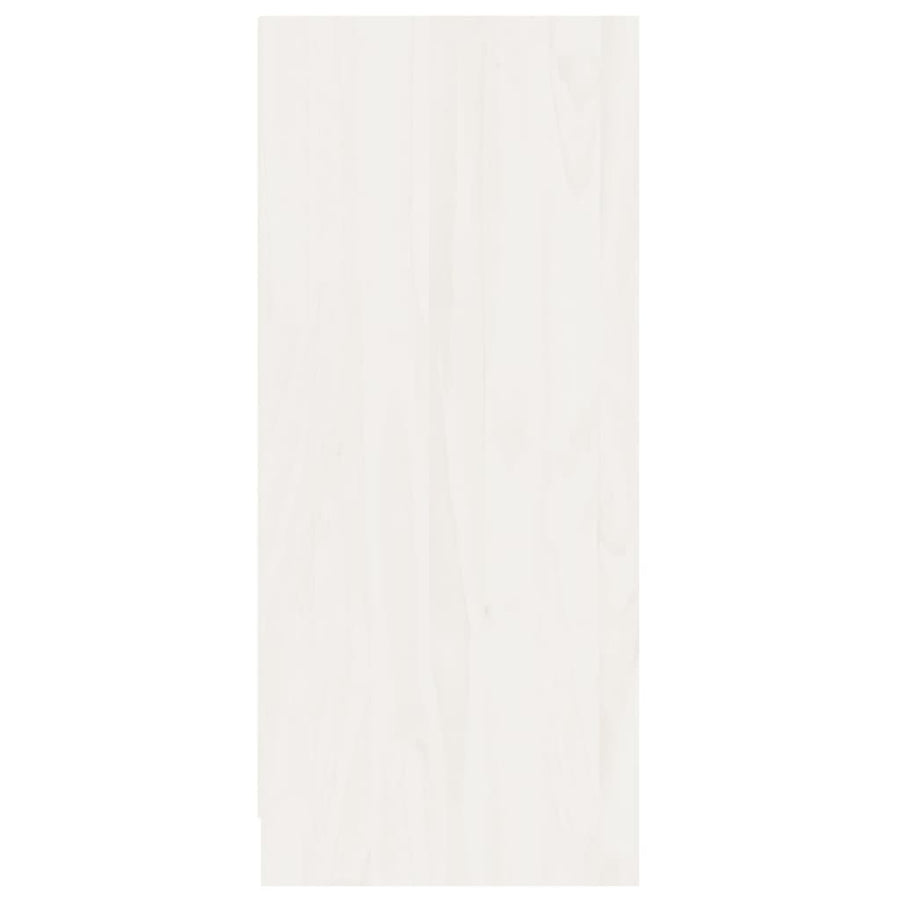 Dressoir 70X33X76 Cm Massief Grenenhout Wit
