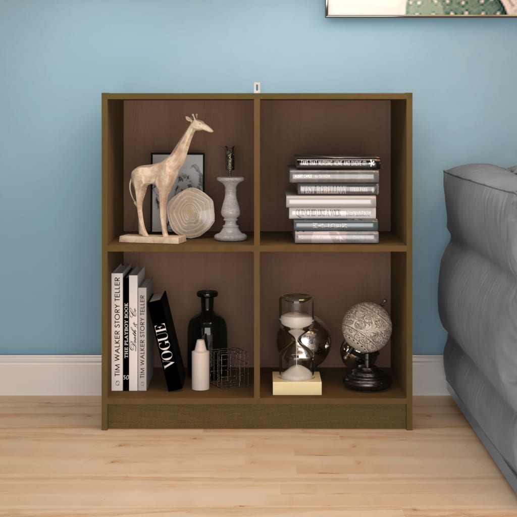 Dressoir 70X33X76 Cm Massief Grenenhout Honingbruin