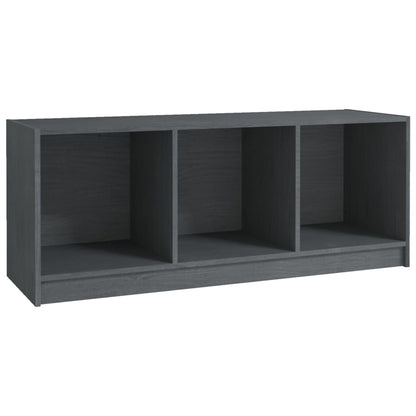 Tv-Meubel 04X33X4 Cm Massief Grenenhout Grijs