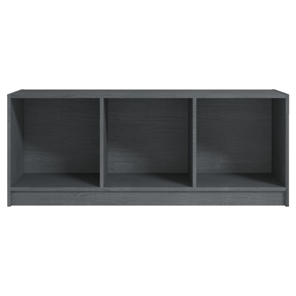 Tv-Meubel 04X33X4 Cm Massief Grenenhout Grijs