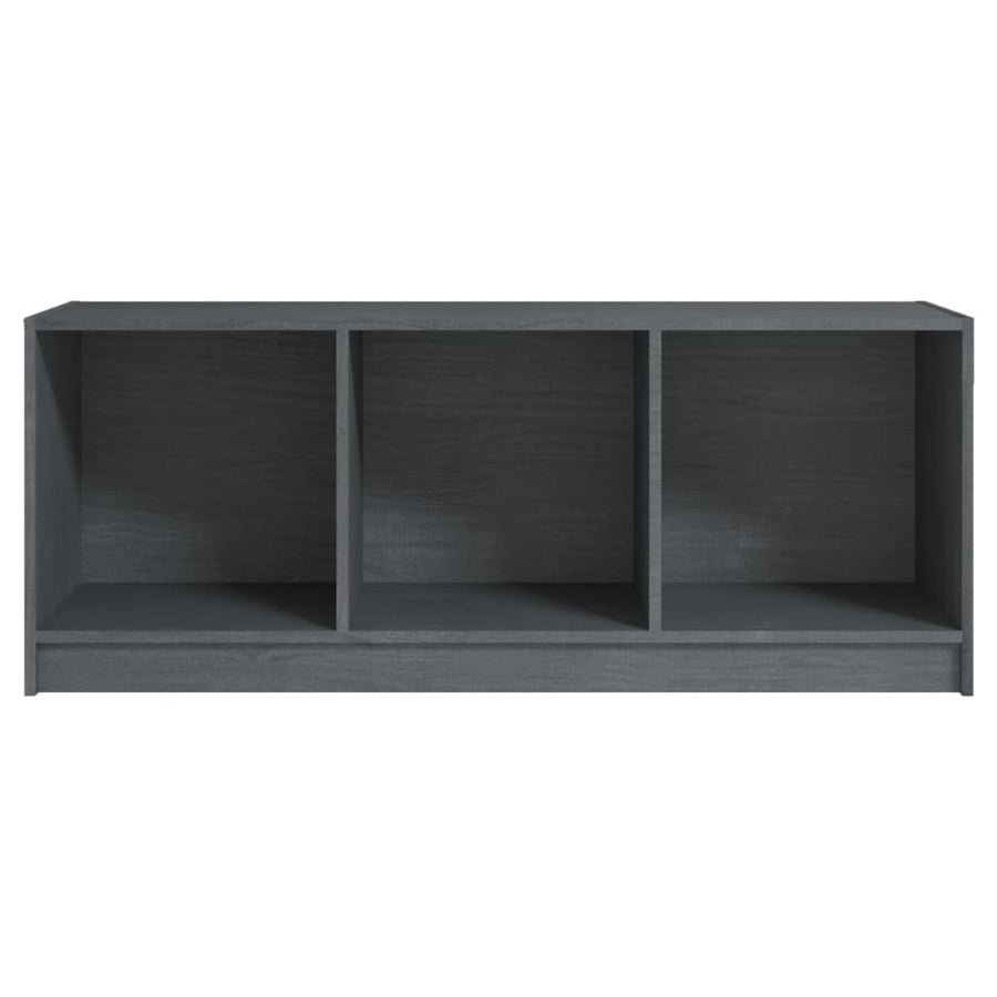 Tv-Meubel 04X33X4 Cm Massief Grenenhout Grijs