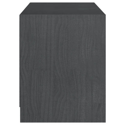 Tv-Meubel 04X33X4 Cm Massief Grenenhout Grijs