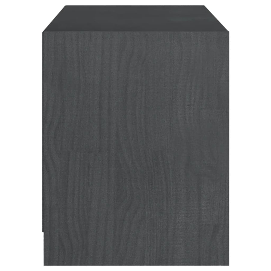 Tv-Meubel 04X33X4 Cm Massief Grenenhout Grijs