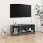 TV cabinet 104x33x41 cm solid pine grey