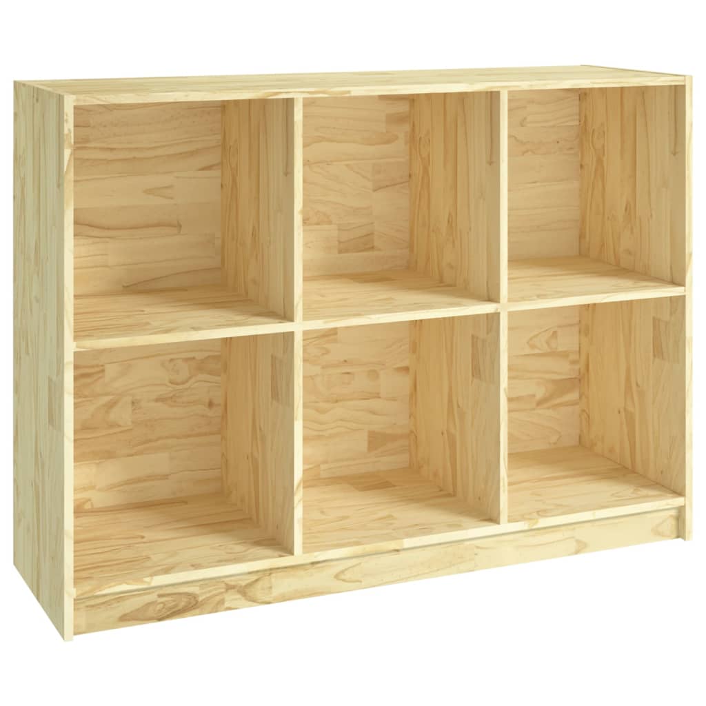 Boekenkast 04X33X76 Cm Massief Grenenhout Naturel