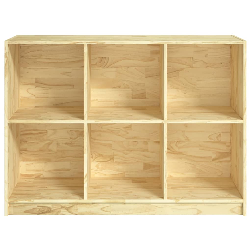 Boekenkast 04X33X76 Cm Massief Grenenhout Naturel