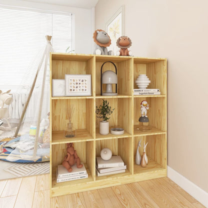 Boekenkast / Kamerscherm 04X33,5X0 Cm Massief Grenenhout Naturel