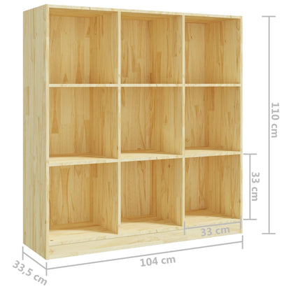 Boekenkast / Kamerscherm 04X33,5X0 Cm Massief Grenenhout Naturel